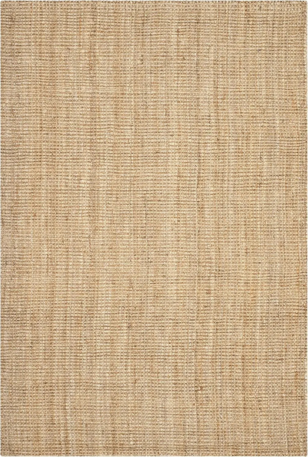 Neatly woven jute rug close-up showing minimal and uniform texture pattern