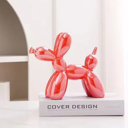 Minimalist Balloon Dog Figurine – Modern Ceramic Accent for Home & Office
